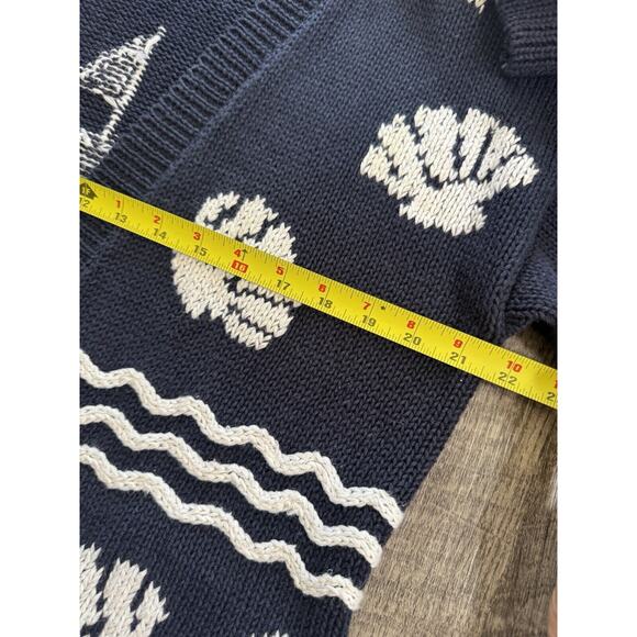 Vintage Best American Clothing Co Cotton Blend Nautical Button Cardigan Size S - Picture 6 of 16